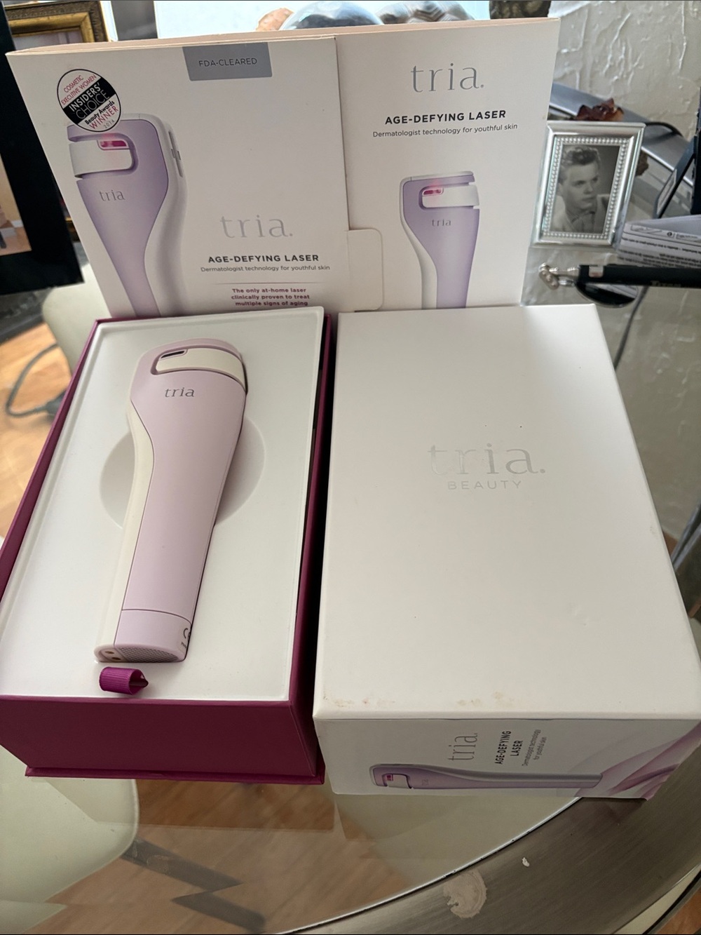 Tria Age-Defying Laser Facial Device in Light Pink